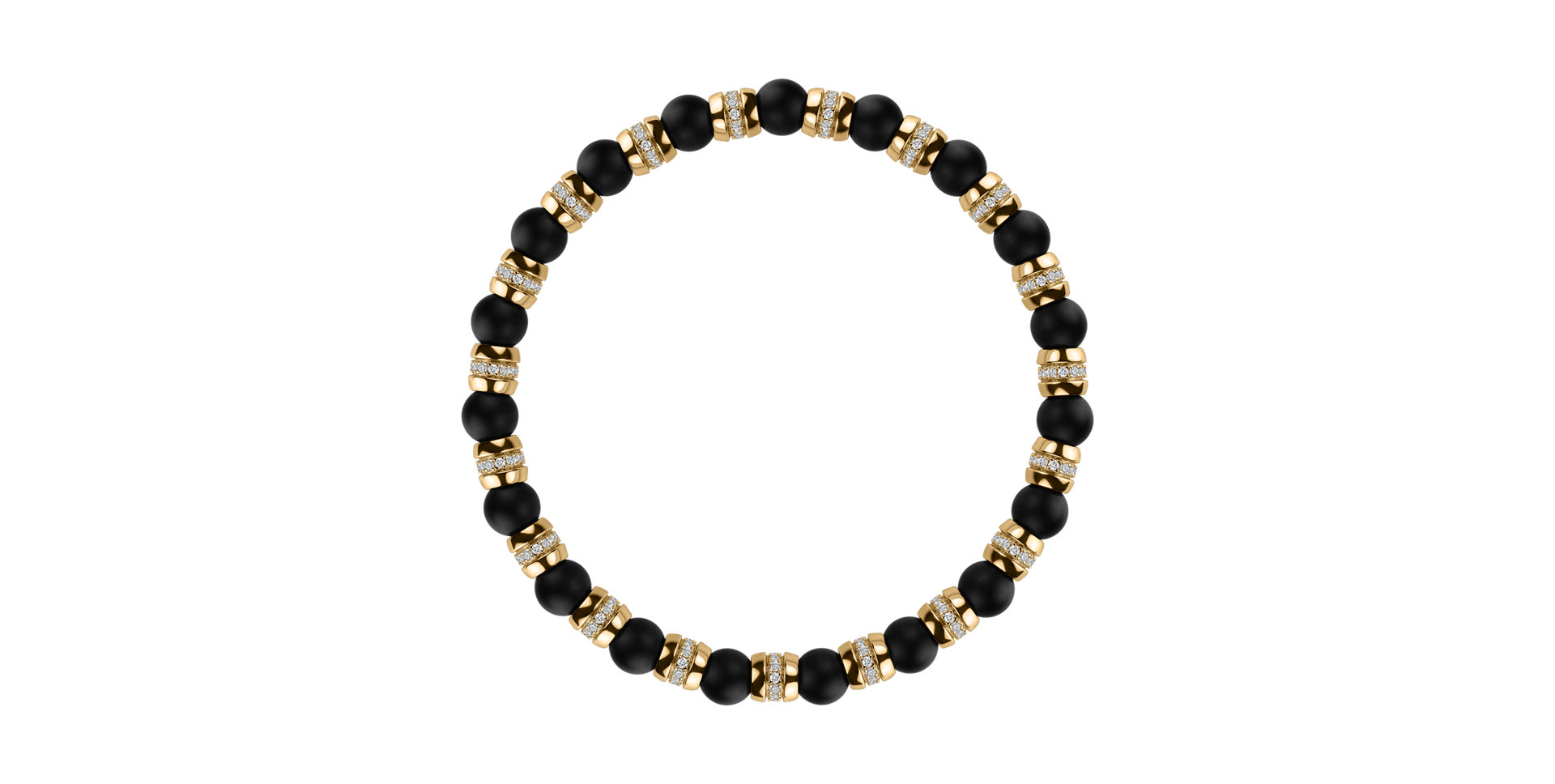 Náramok s diamantmi a achátmi Essential Shine