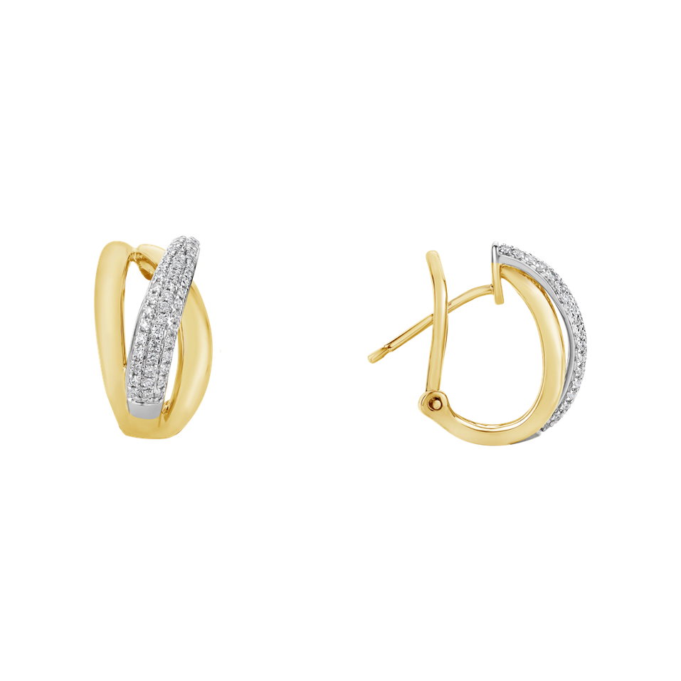 Náušnice s diamantmi Sunshine Streamer