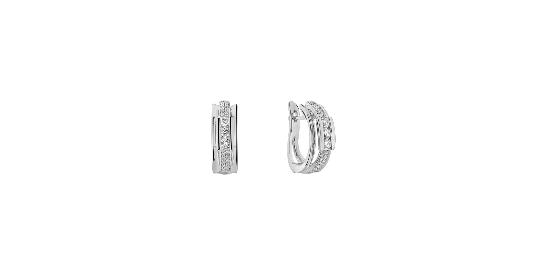 Náušnice s diamantmi Amazing Mosaic