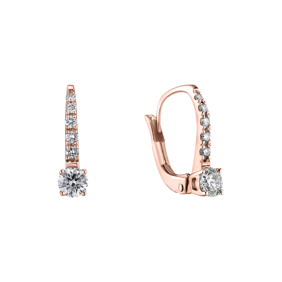 Náušnice s diamantmi Fairytale Gentility