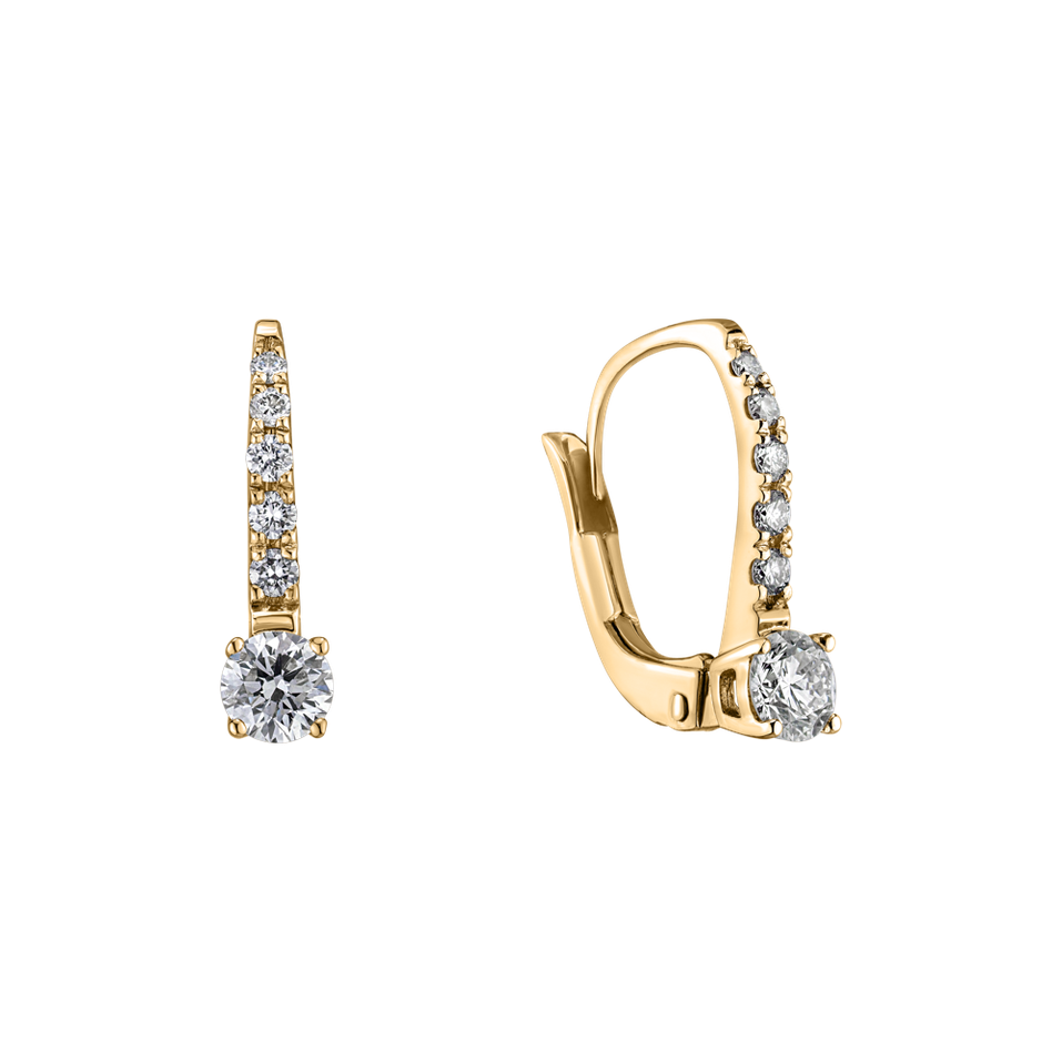 Náušnice s diamantmi Fairytale Gentility