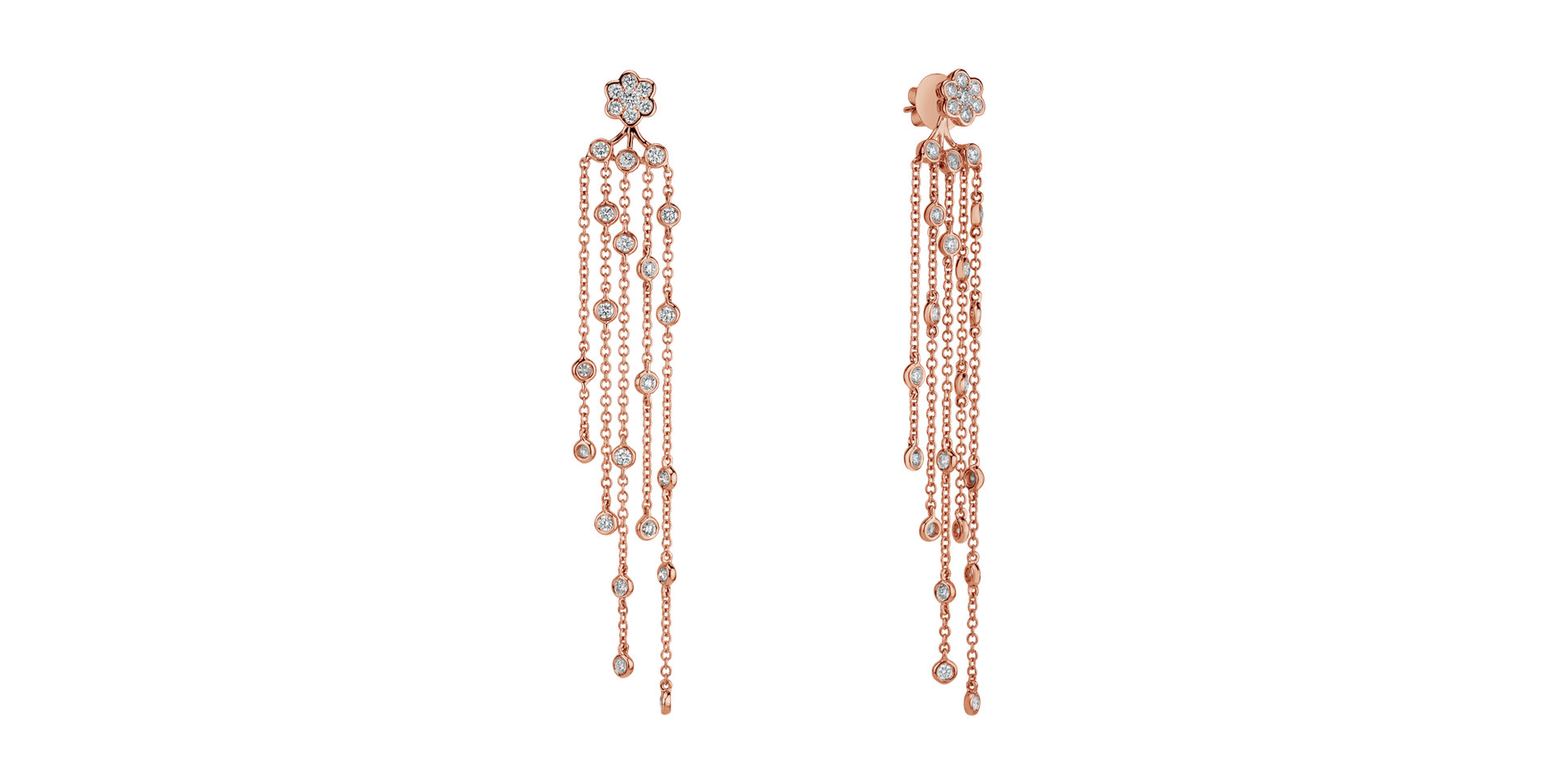 Náušnice s diamantmi Kismet