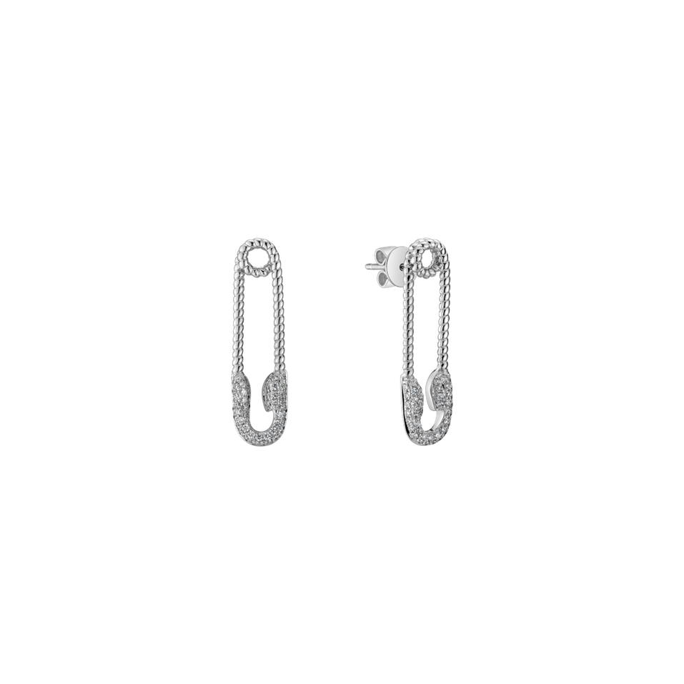 Náušnice s diamantmi Cassual Office