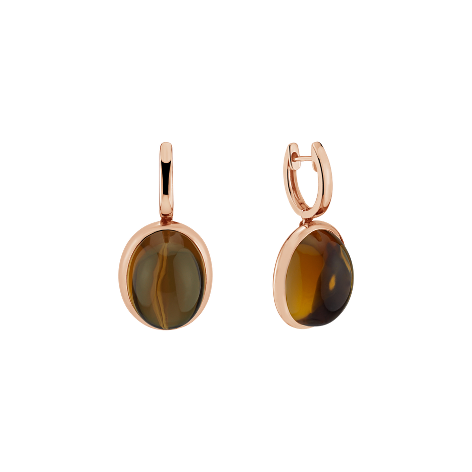 Náušnice s quartzom Miracle Cosmos