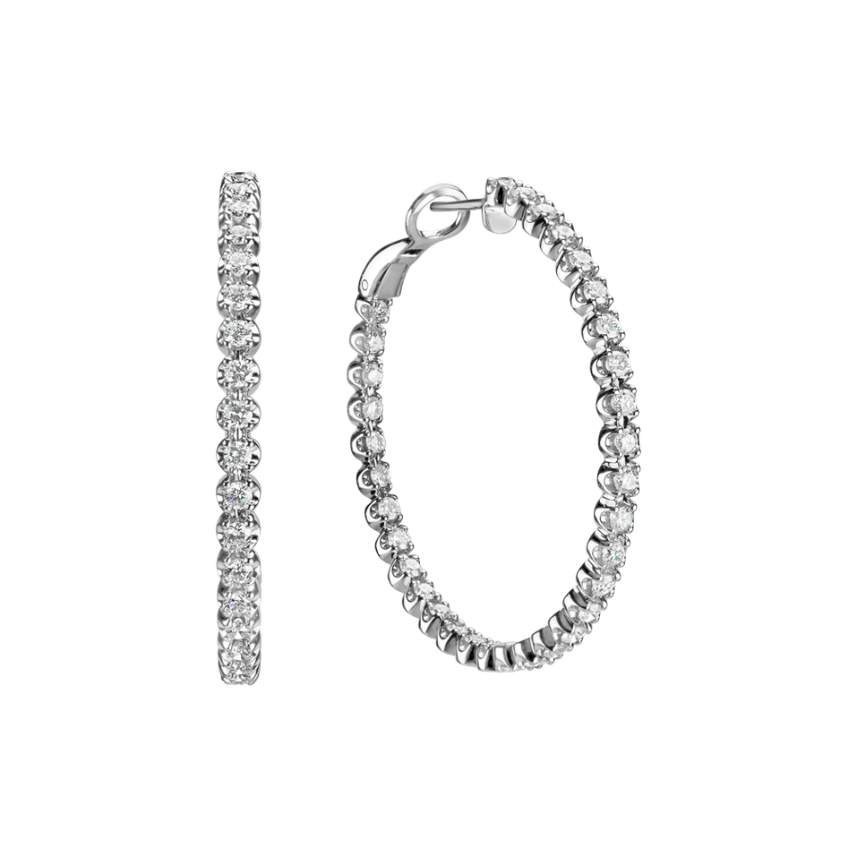 Náušnice s diamantmi Glossy Tears