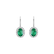 Náušnice s diamantmi a smaragdom Imperial Allegory5