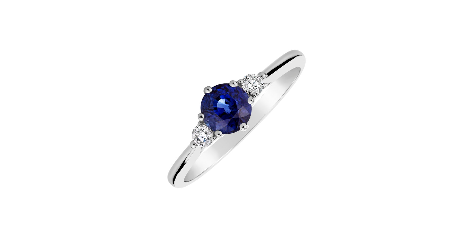 Prsteň so zafírom a diamantmi Midnight Serenity