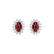 Náušnice s rubínom a diamantmi Princess Sparkle5