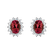 Náušnice s rubínom a diamantmi Princess Sparkle5