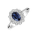 Prsteň s zafírom a diamantmi Fairy Goddess3