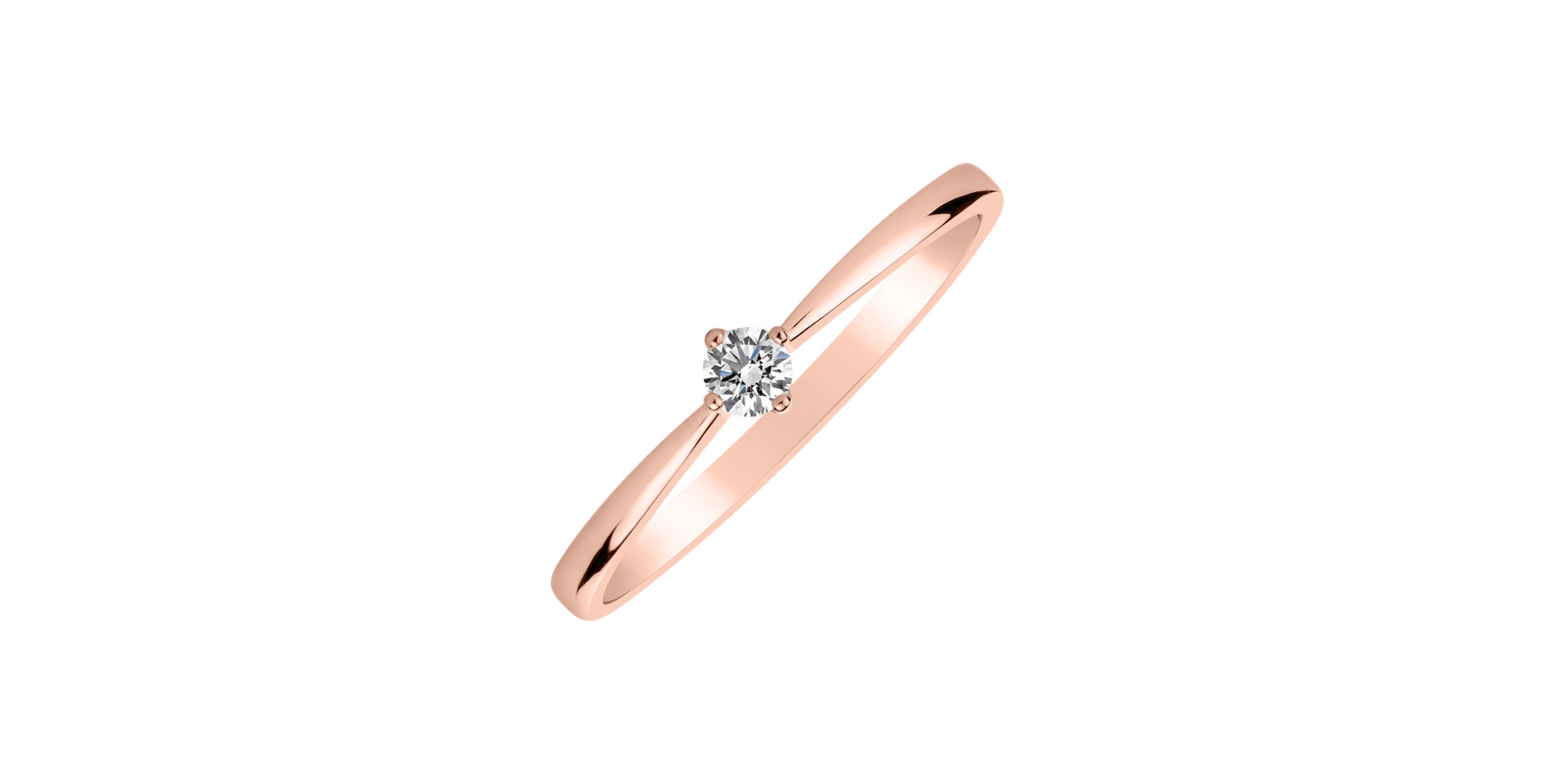 Prsteň s diamantom Love Glow