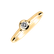 Prsteň s diamantom Classy Dot5