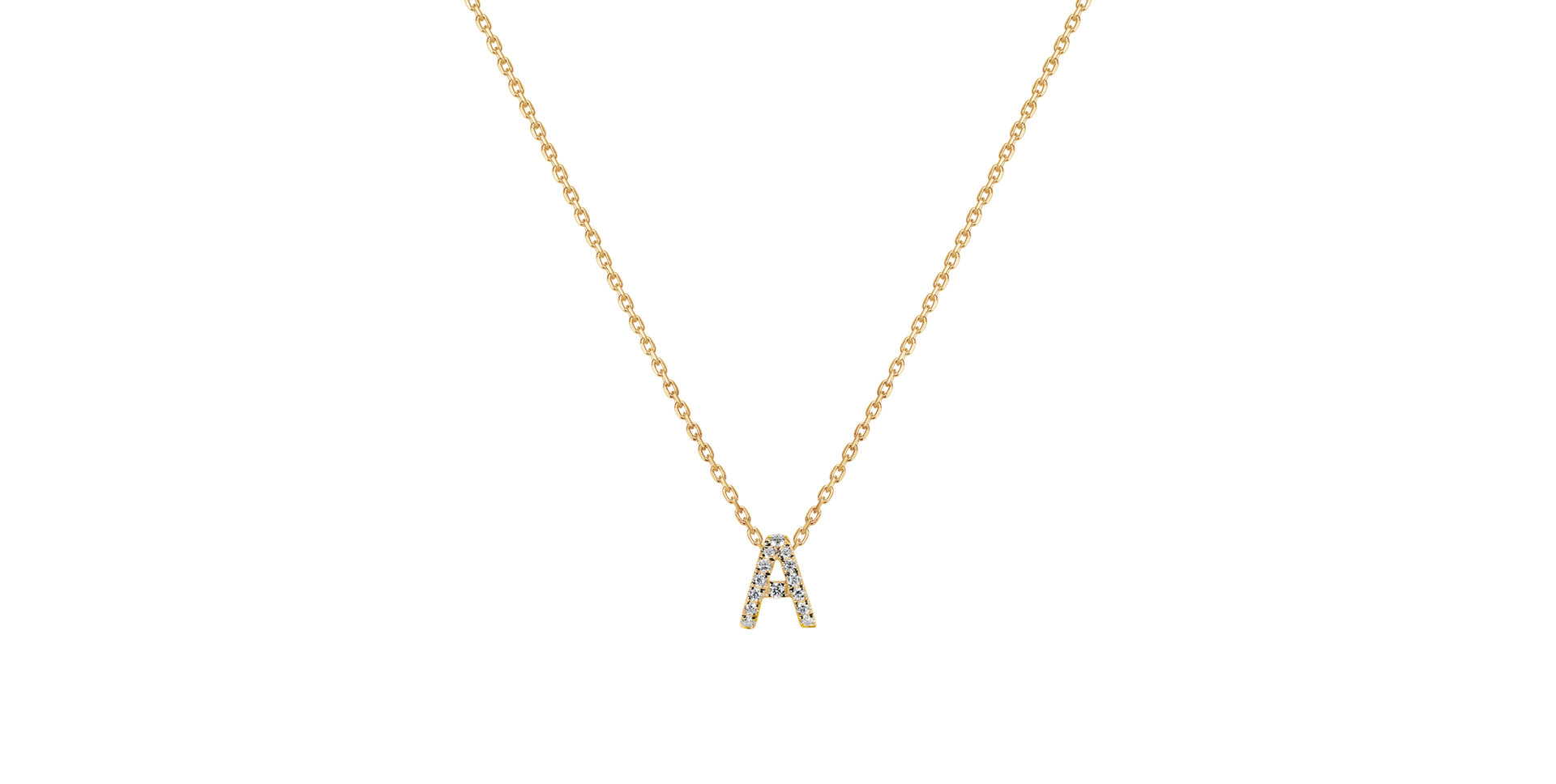 Náhrdelník 14kt žlté zlato s diamantom Náhrdelník s briliantmi Waterfall Heaven