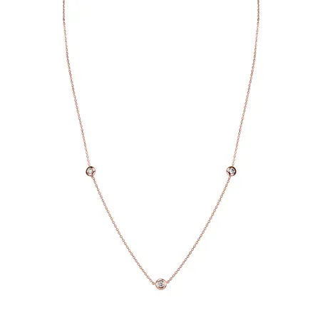 14kt biele zlato s diamantmi Sparkling Dots