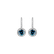 Náušnice s modrým diamantom a bielymi diamantmi Blue Tears5