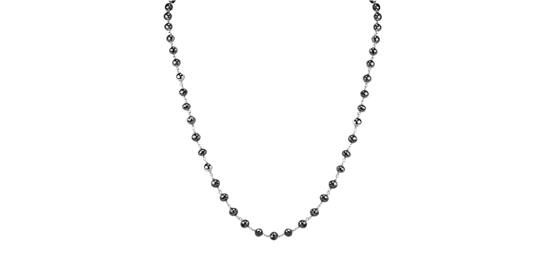 Náhrdelník s čiernymi diamantmi Darkness Sorrow