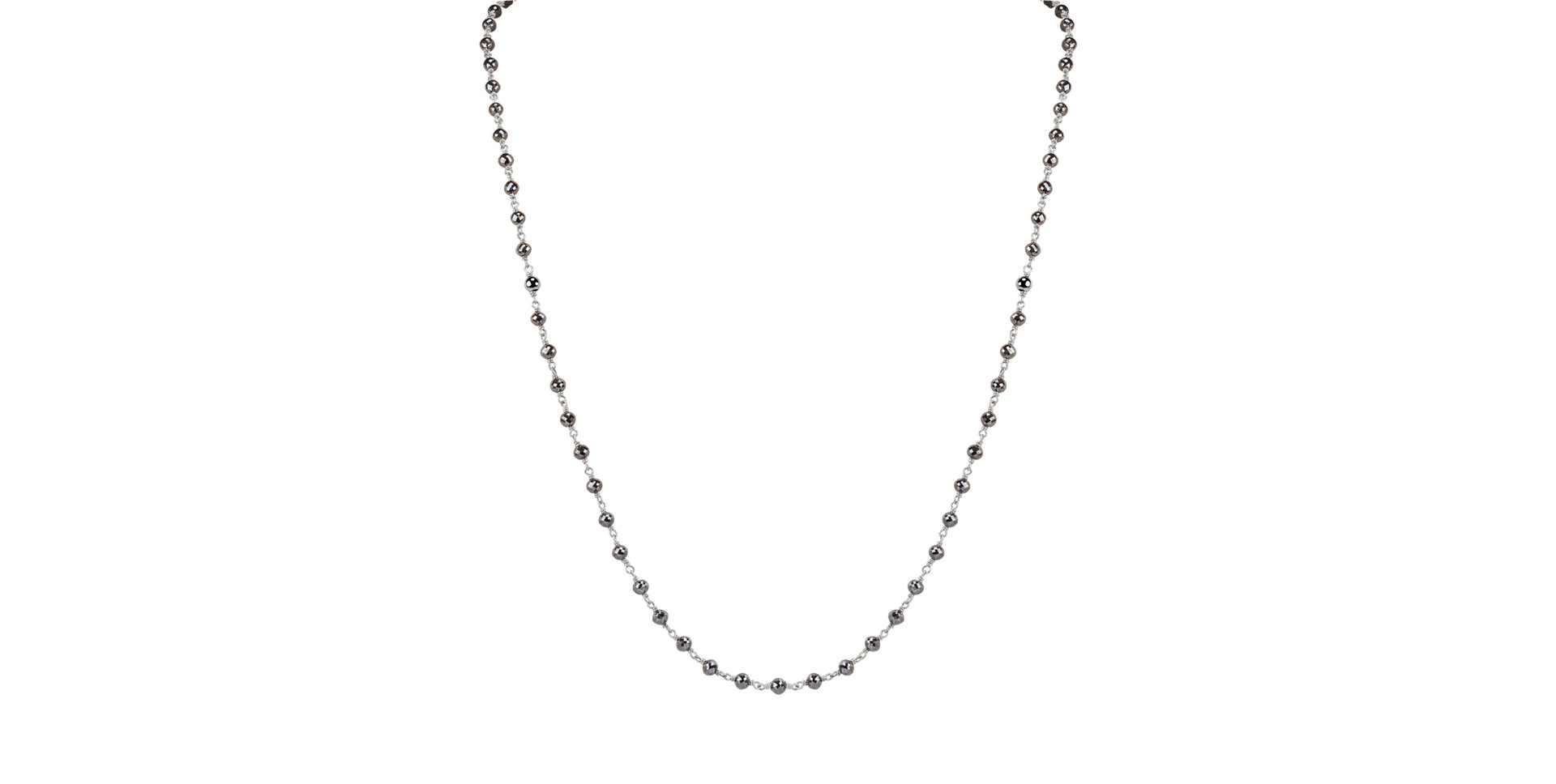 Náhrdelník s čiernymi diamantmi Darkness Sorrow