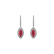 Náušnice s rubínom a diamantmi Red Leafs5