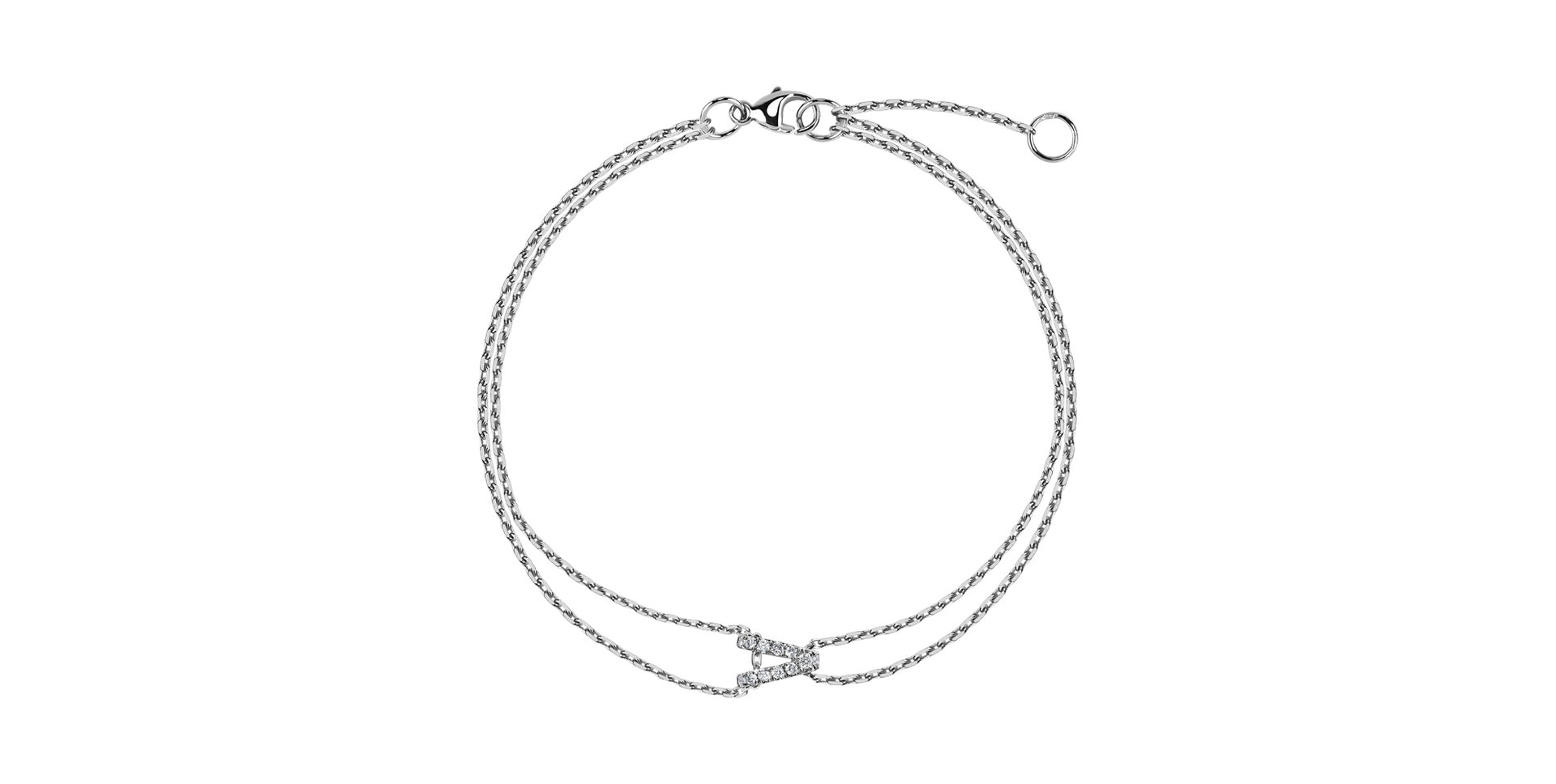 Náramok s diamantmi Magic Letter