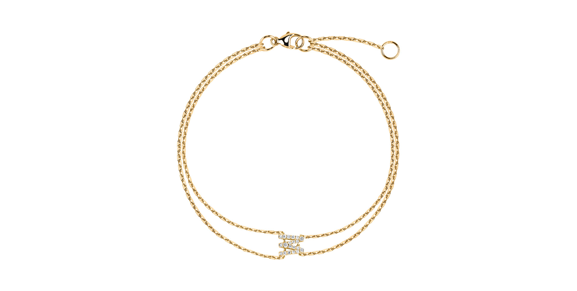 Náramok s diamantmi Magic Letter