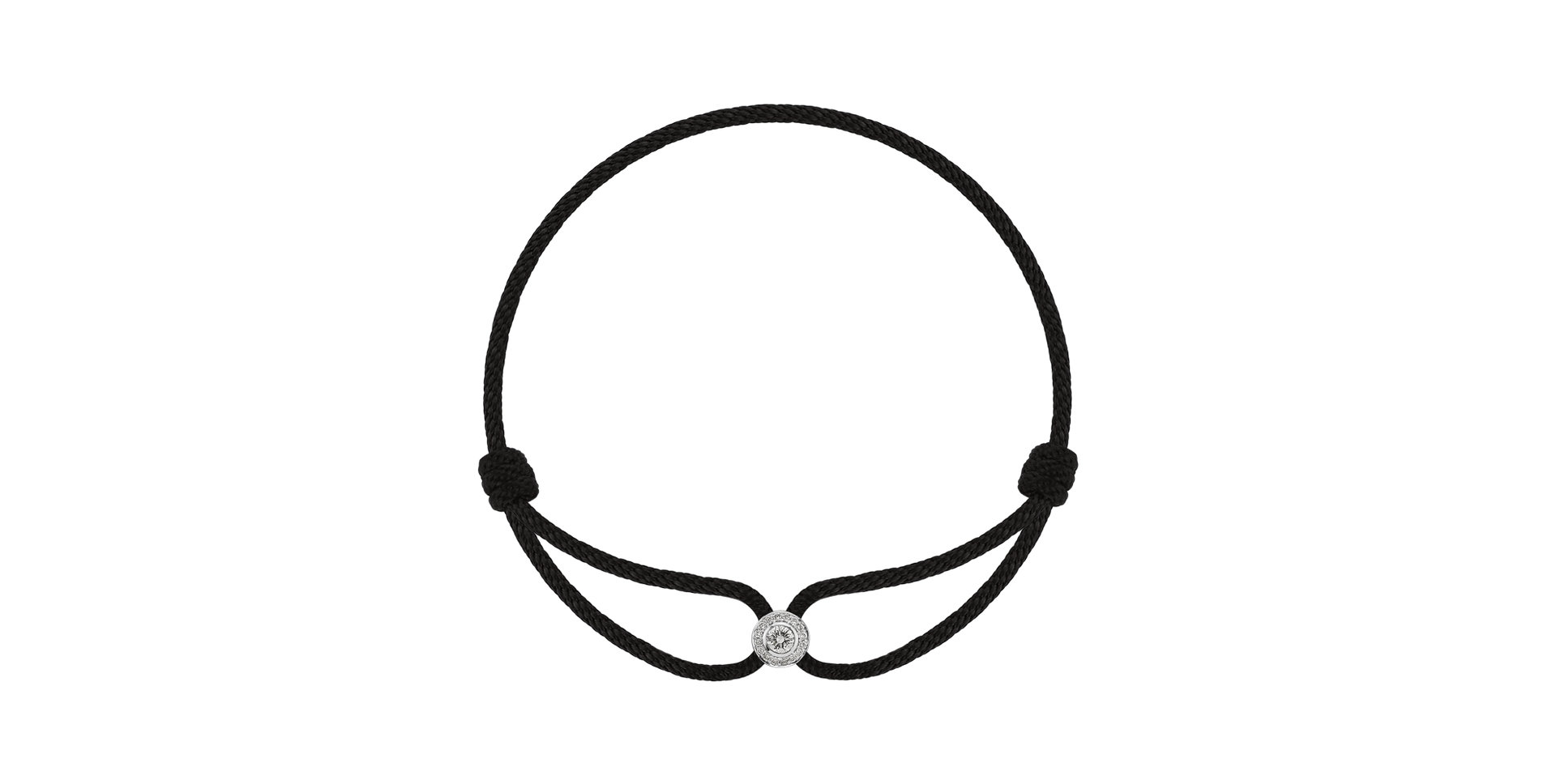 Náramok 14kt biele zlato s diamantom Arime