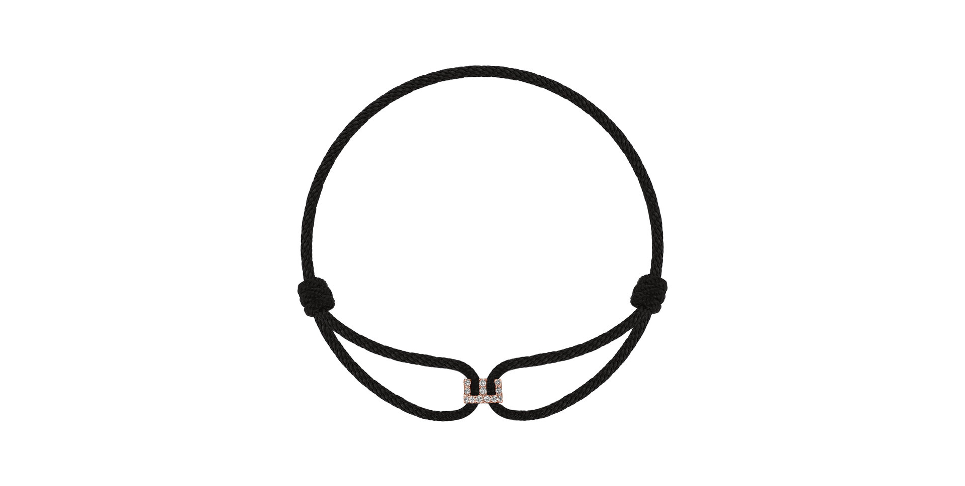 Náramok s diamantmi Alphabet Delight