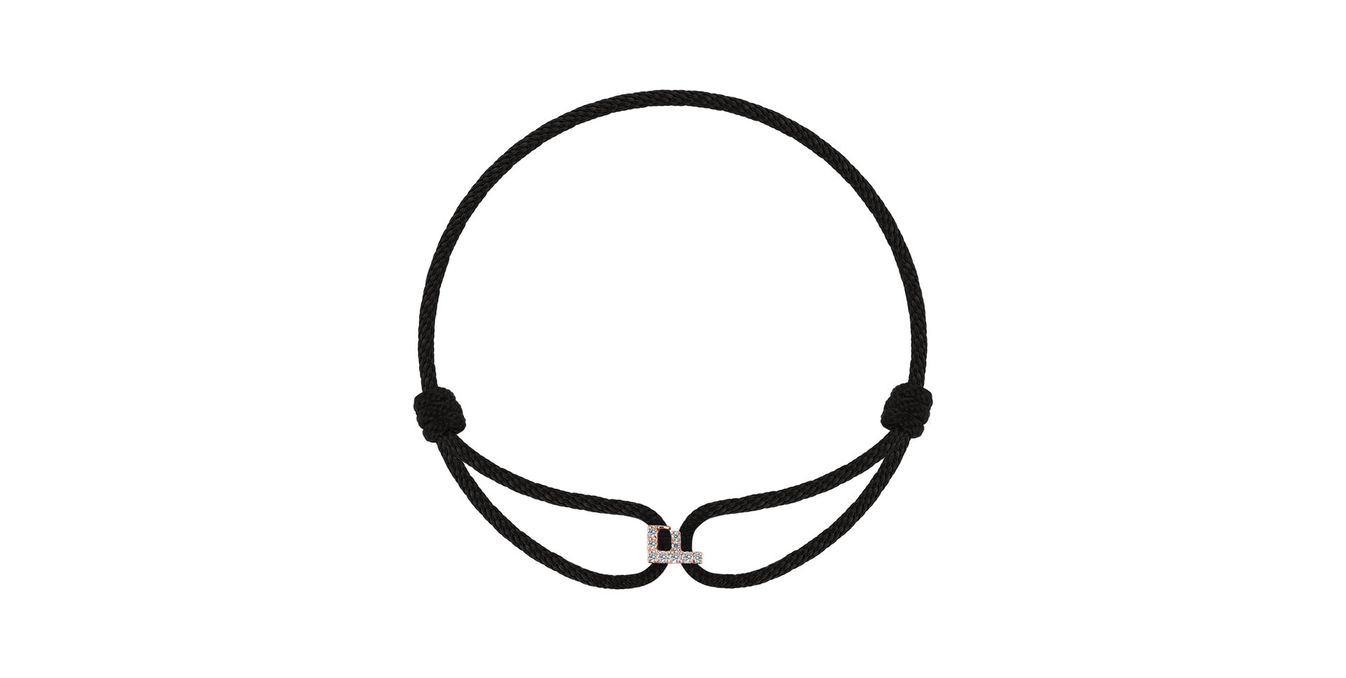 Náramok s diamantmi Alphabet Delight