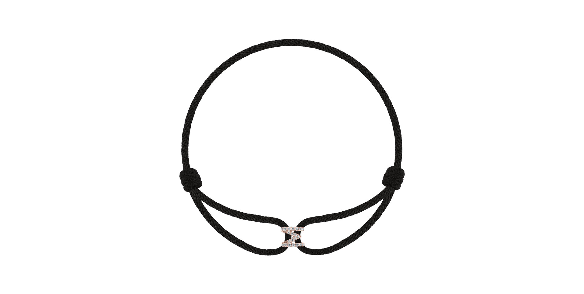 Náramok s diamantmi Alphabet Delight