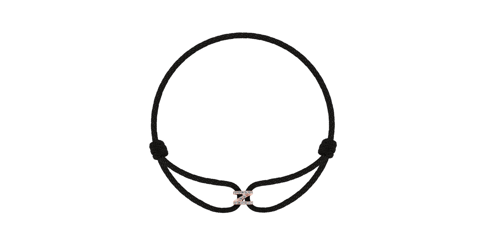 Náramok s diamantmi Alphabet Delight