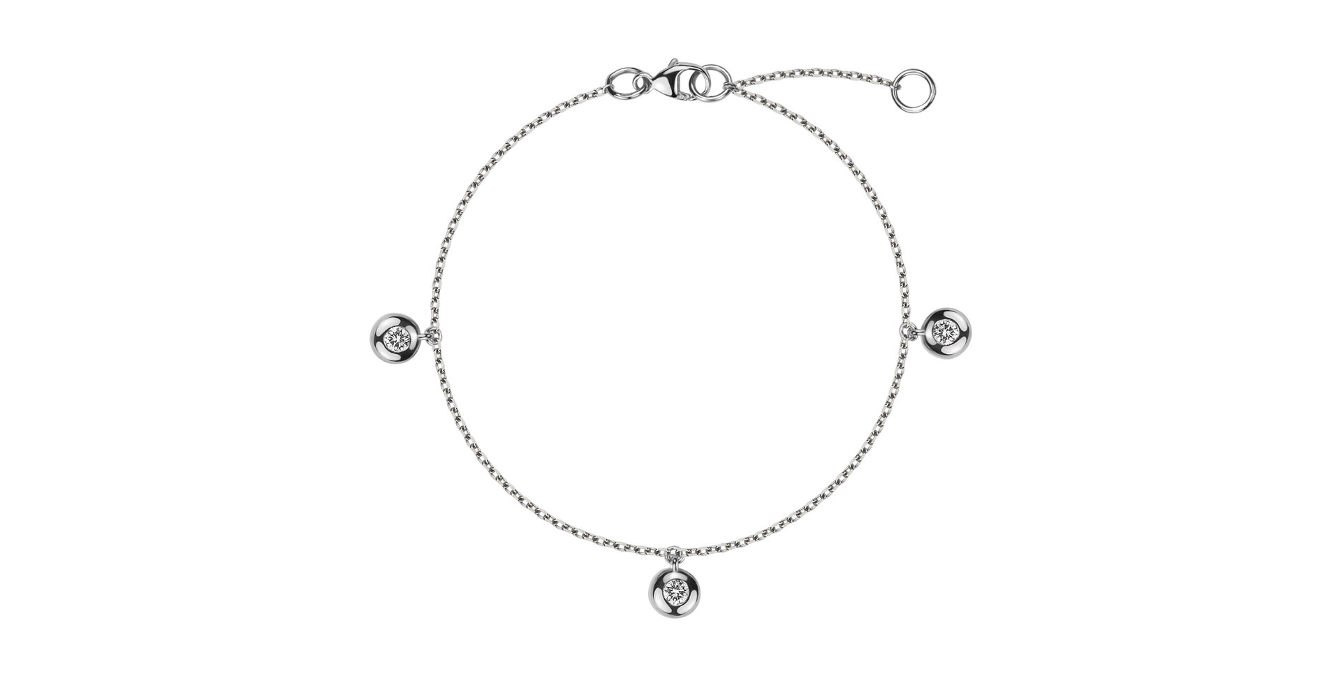 Náramok s diamantmi Misty rain