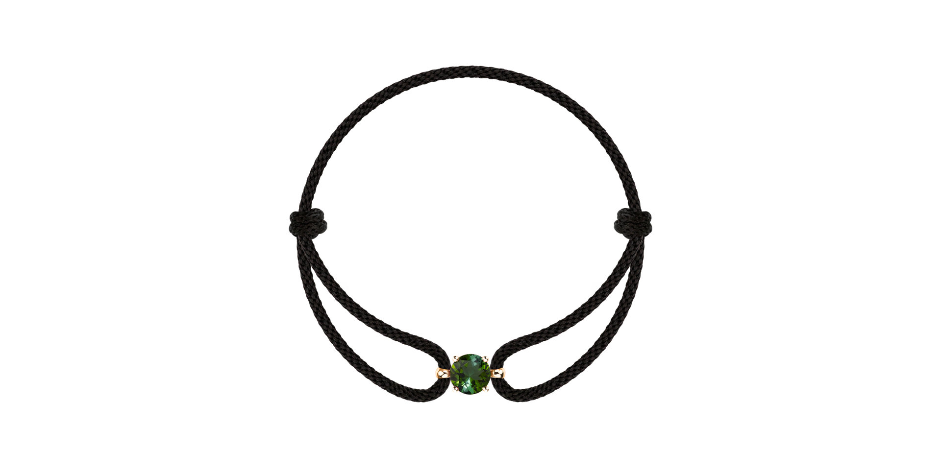 náramok 14kt ružové zlato s rhodolitom purple Delilah