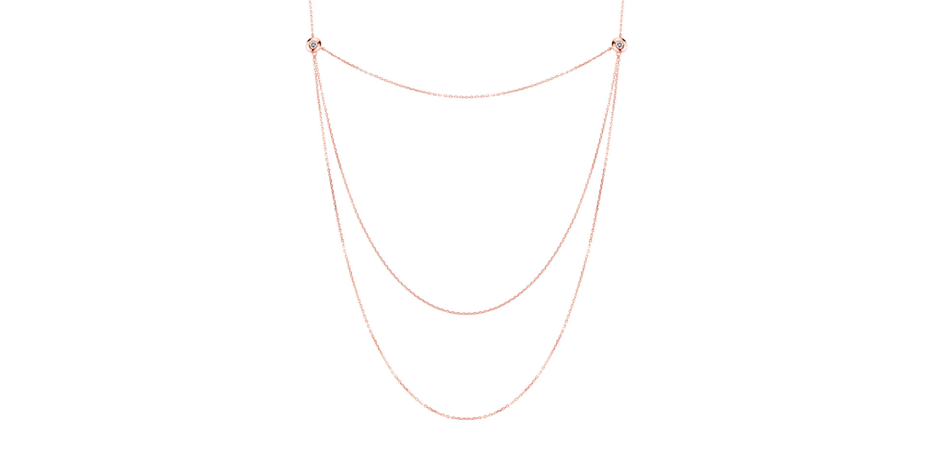 Náhrdelník s diamantmi Rain Parade