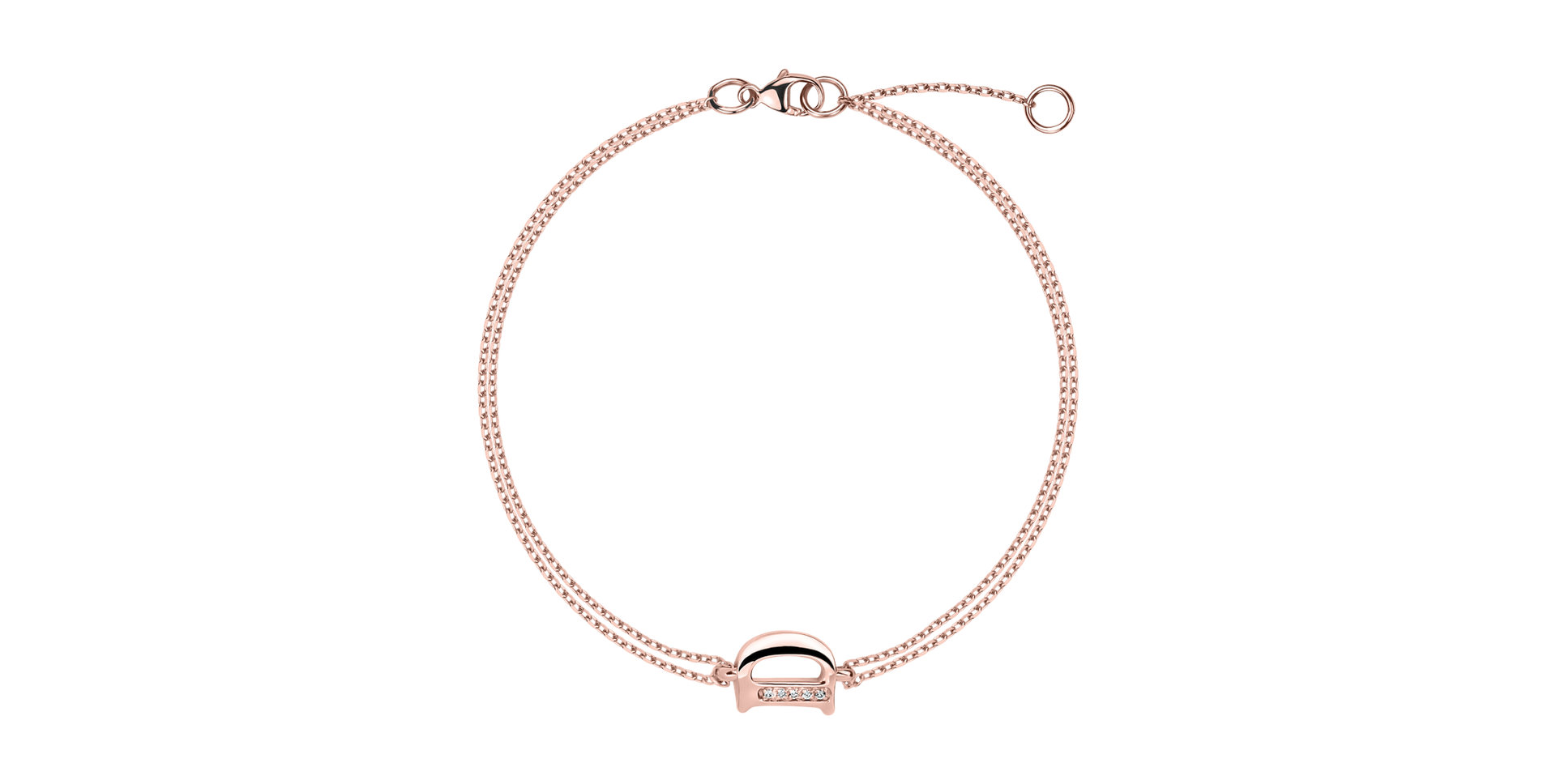 Náramok s diamantom Alluring Letter