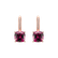 Náušnice s diamantmi a rhodolitom Calliope5