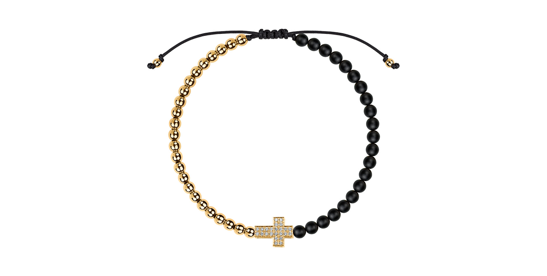 Náramok s diamantmi a achátmi Sacred Light