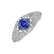 Prsteň s diamantmi a tanzanitom Deluxe Quatrefoil3