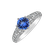 Prsteň s diamantmi a tanzanitom Morrison4