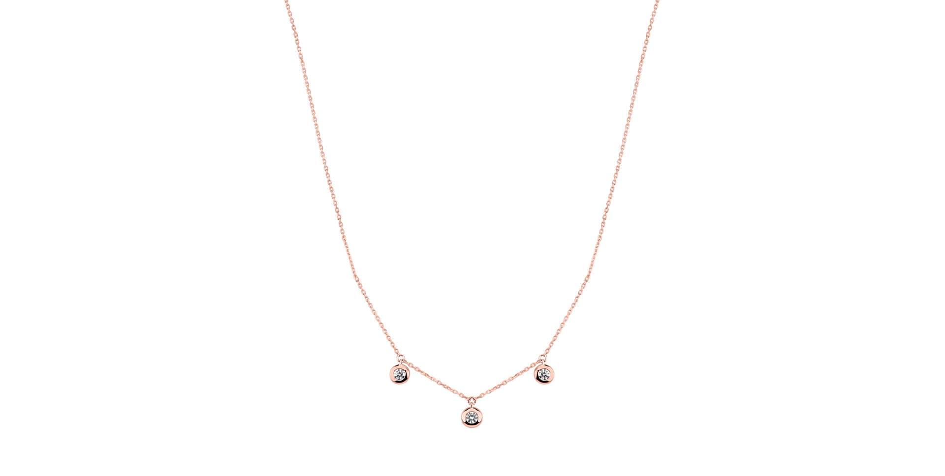 Náhrdelník s diamantmi Sparkling Dots