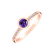 Prsteň s diamantmi a ametystom Regal Elegance3
