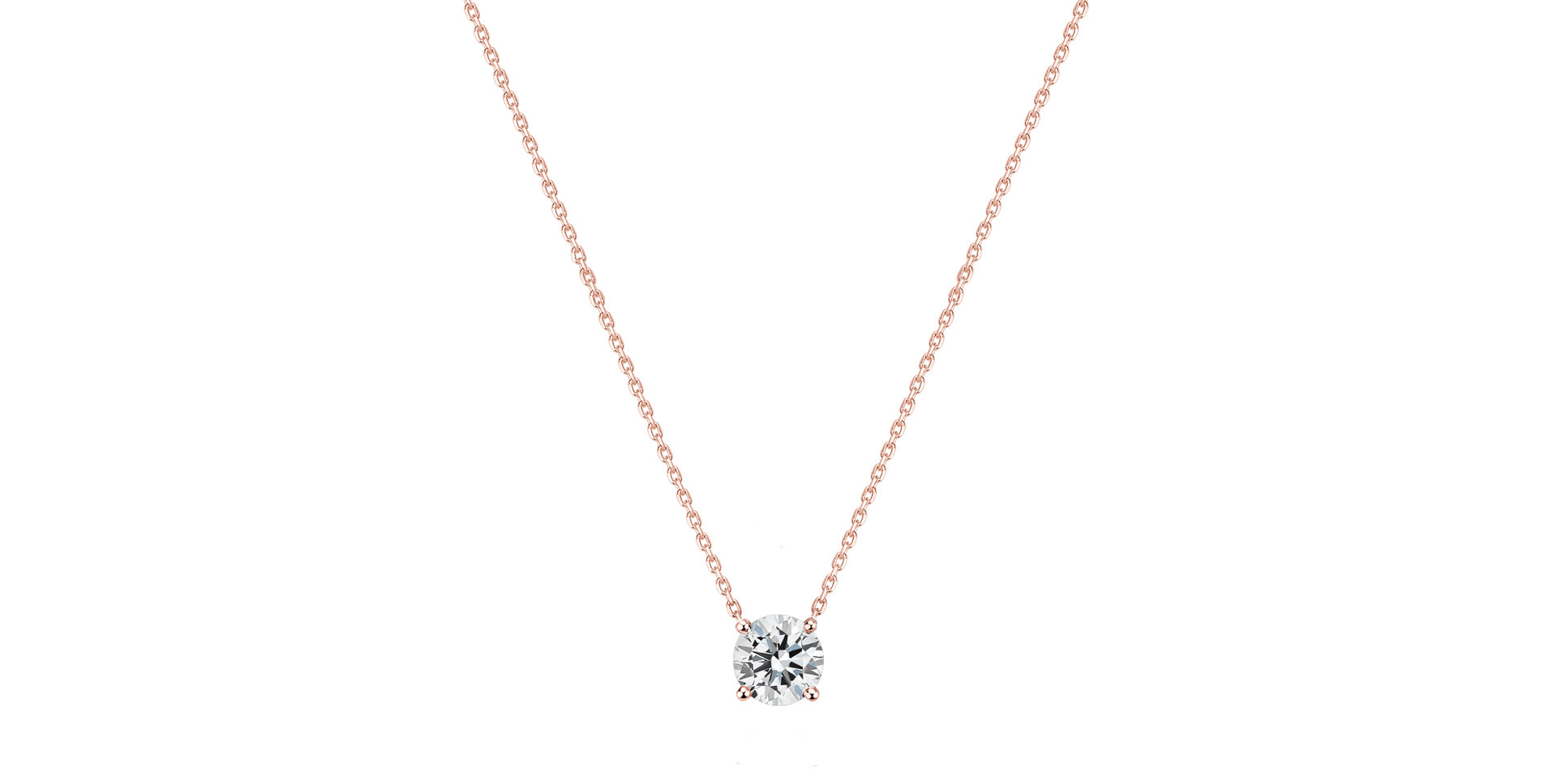 Náhrdelník s diamantom Pure Light