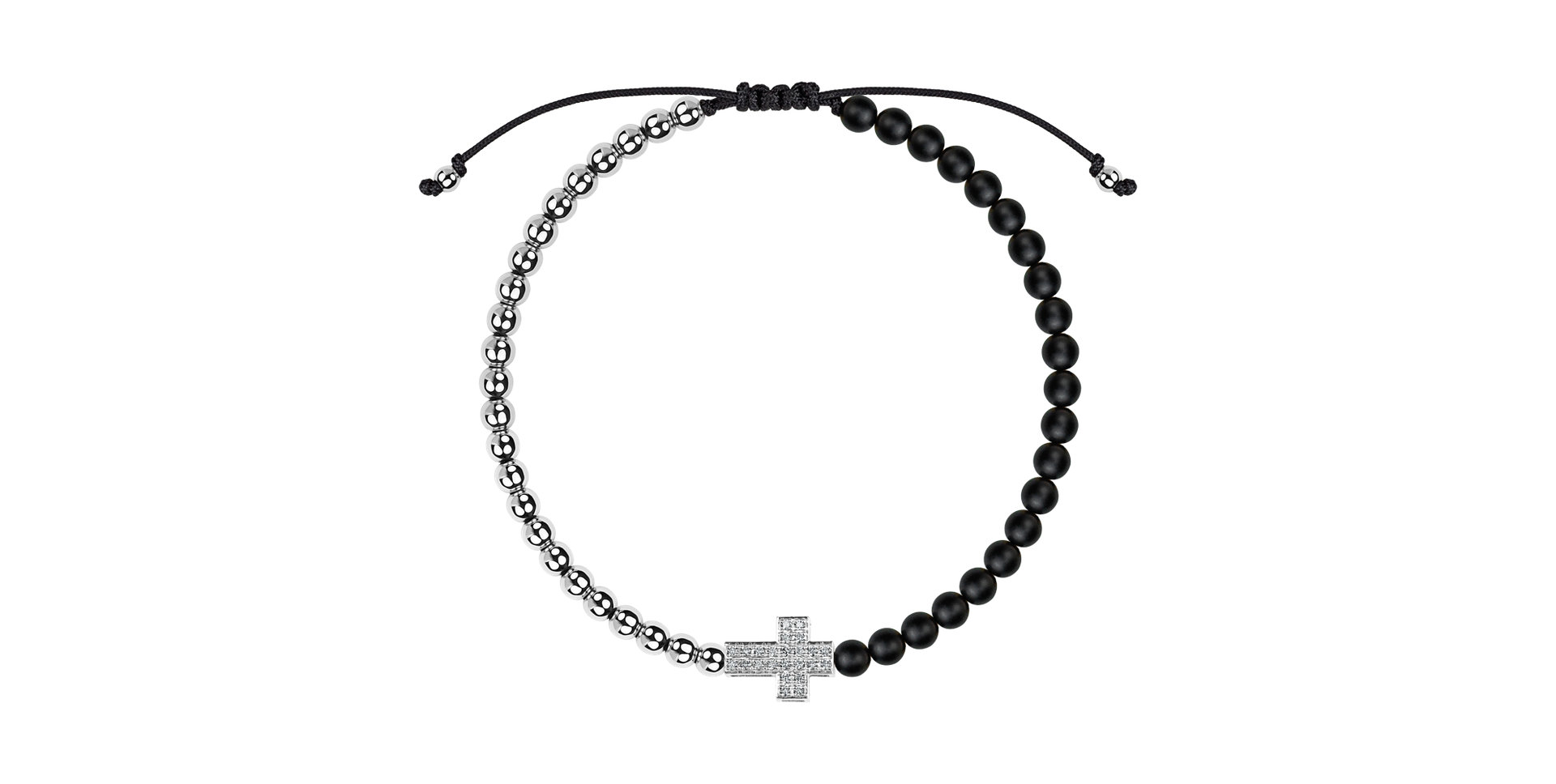 Náramok s diamantmi a achátmi Sacred Light