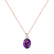 Náhrdelník s diamantom a ametystom Alexandria4