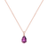 Náhrdelník s diamantmi a rhodolitom Tearfall4