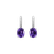 Náušnice s diamantmi a ametystom Lucrezia5