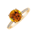 Prsteň s diamantmi a citrínom Bethy4