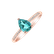 Prsteň s diamantmi a apatitom Tearfall4
