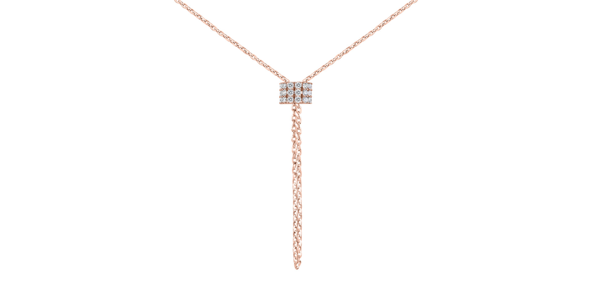 Náhrdelník s diamantmi Izel