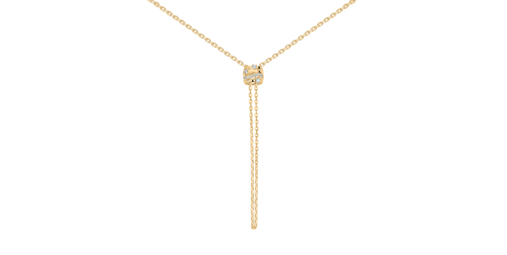 Náhrdelník s diamantmi Golden Verse
