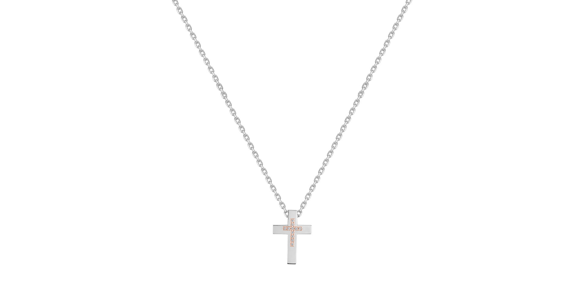 Náhrdelník s diamantmi Cross