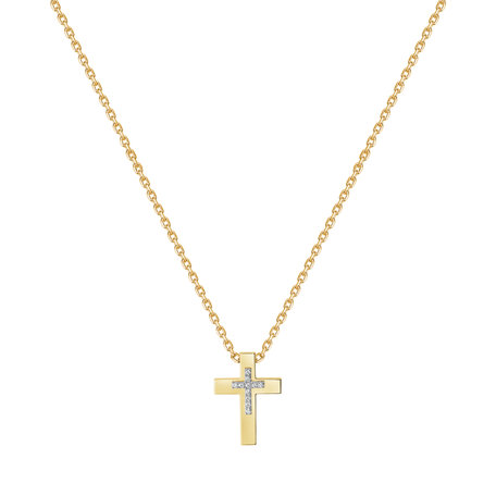 Náhrdelník s diamantmi Cross